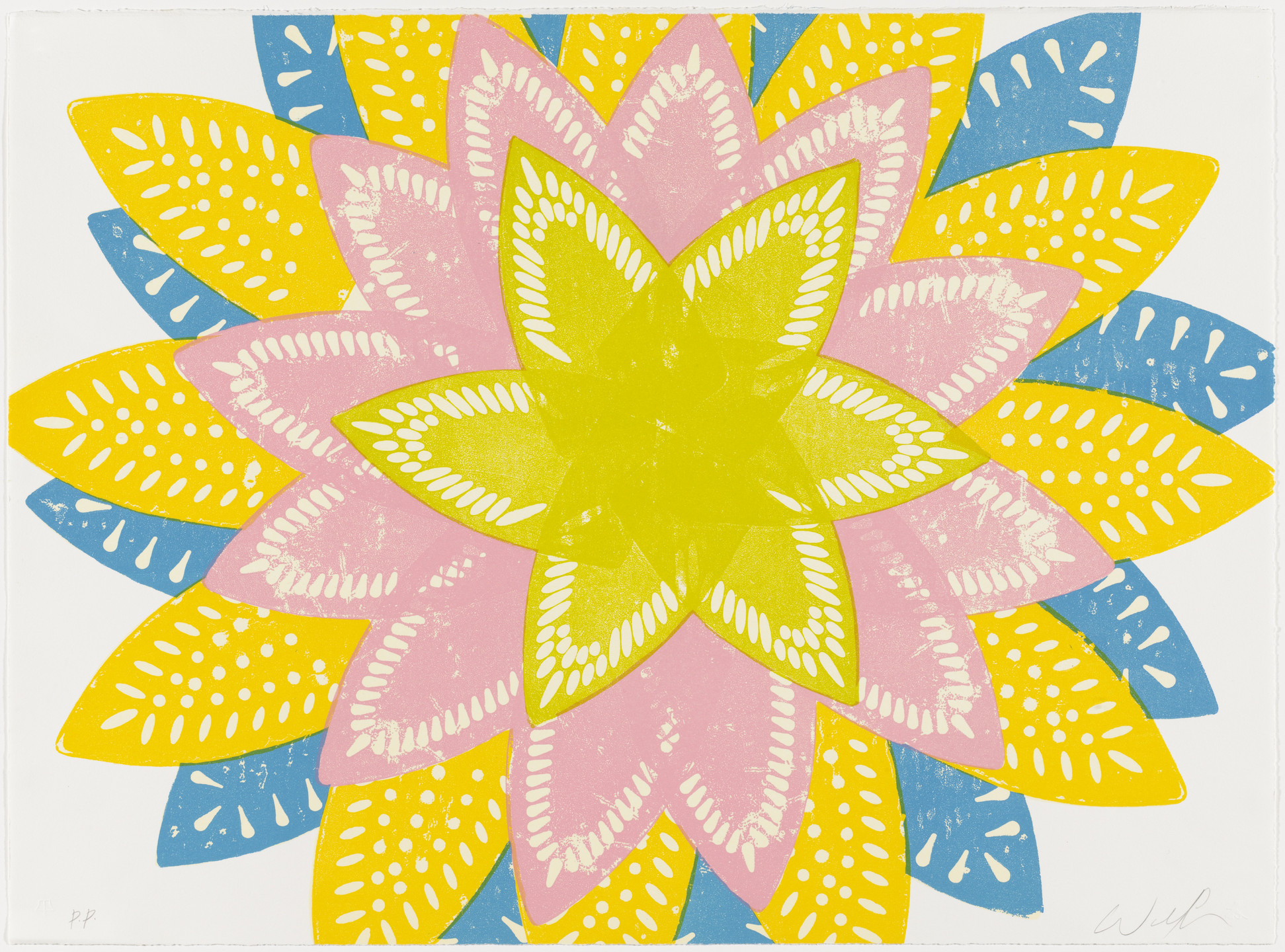 Willie Cole. Pressed Iron Blossom No. 2. 2005
