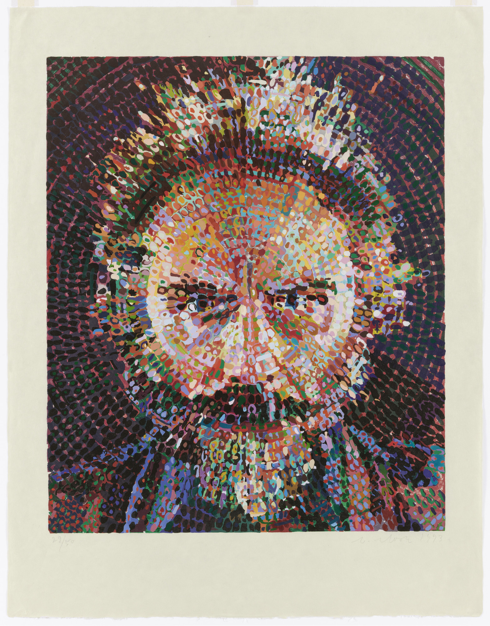 Chuck Close. Lucas/Woodcut. 1993 | MoMA