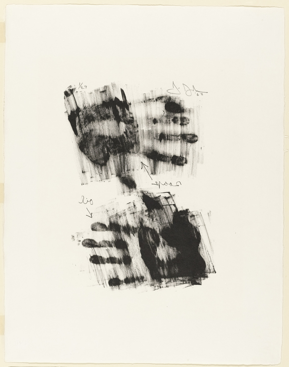 Jasper Johns. Hand. 1963