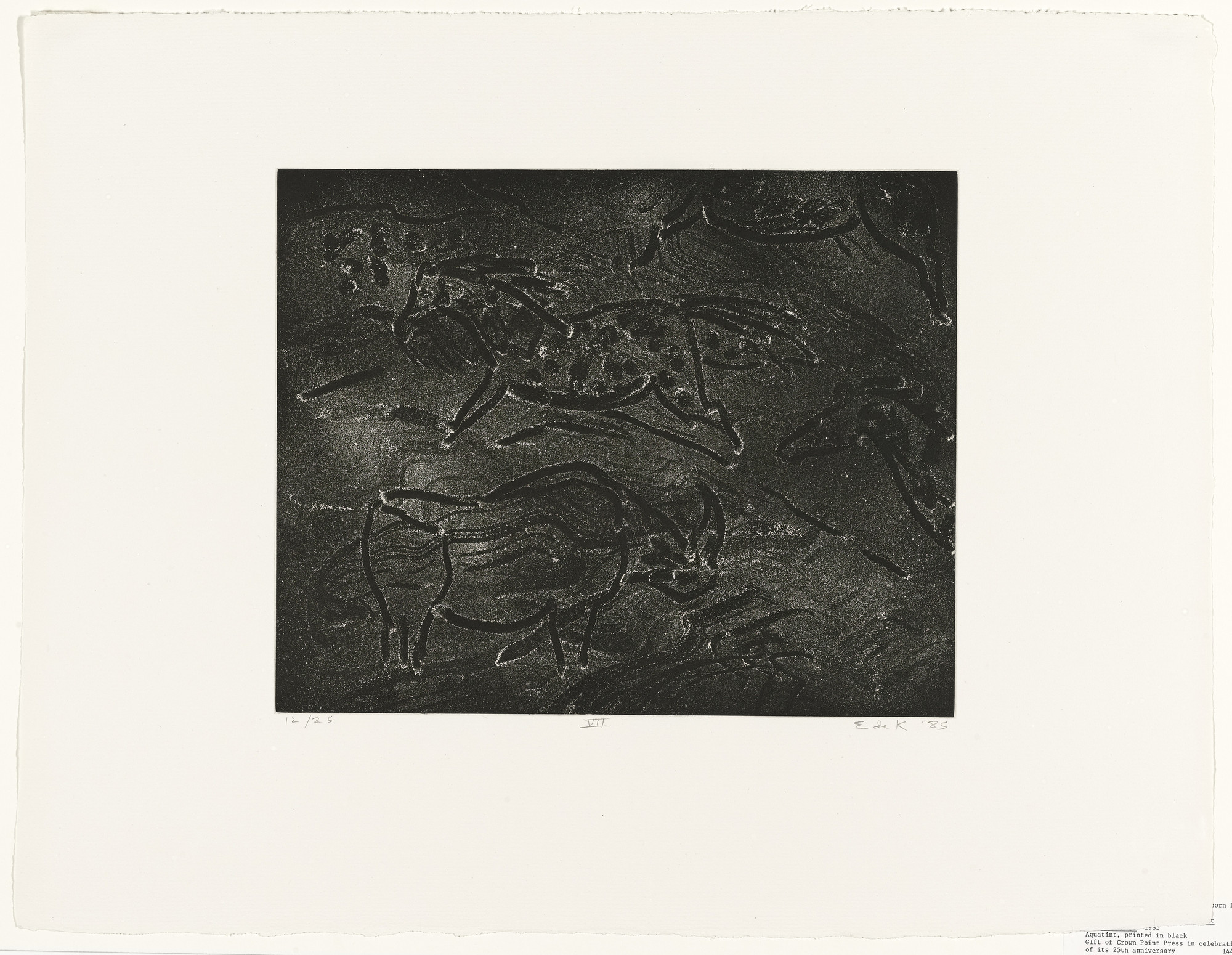 Elaine de Kooning. Torchlight Cave Drawing VII