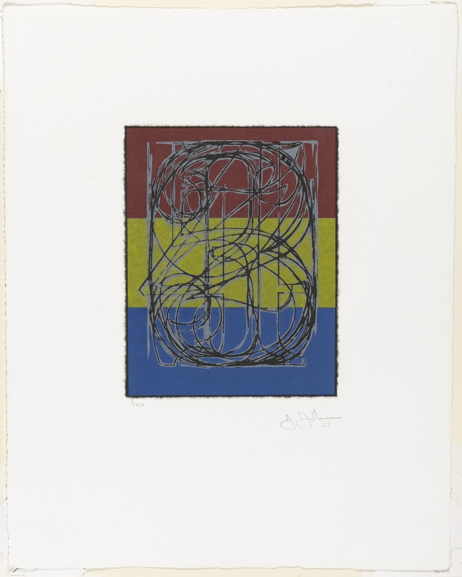 Jasper Johns. 0 through 9