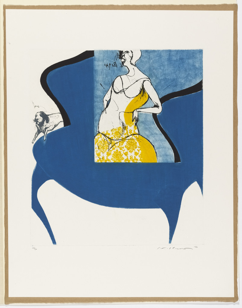 Blue Chair by Ikeda Masuo (池田満寿夫)