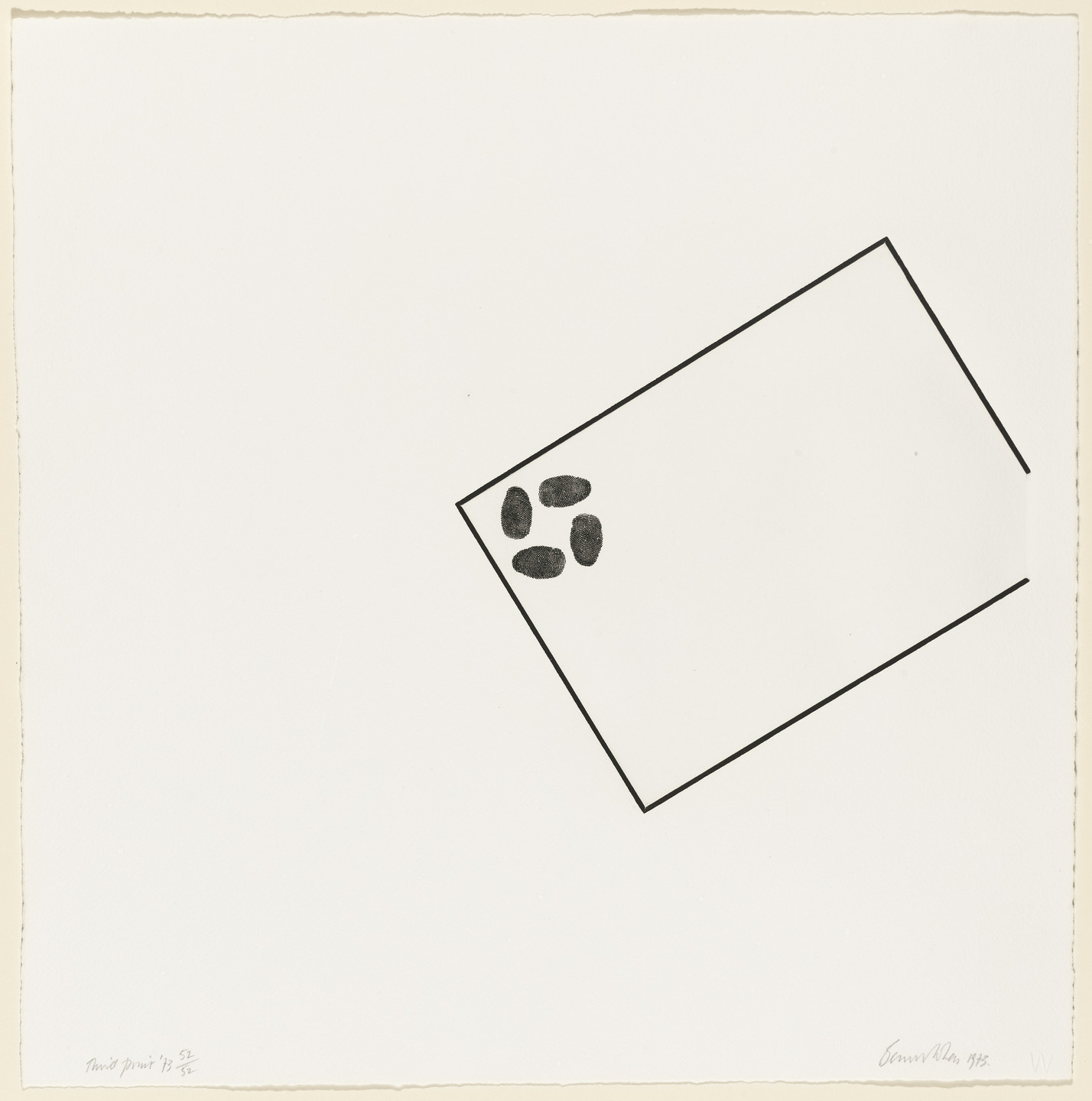 Bernard Cohen. Third Print. 1973