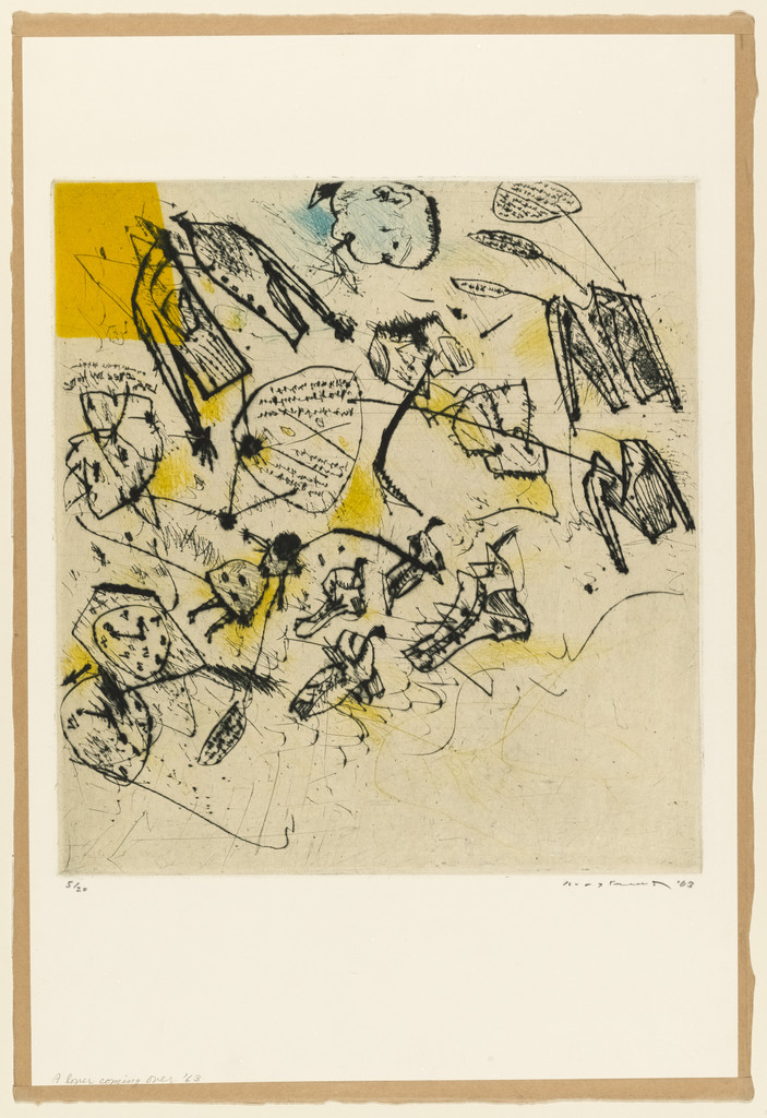 A Lover Comes Over by Ikeda Masuo (池田満寿夫)