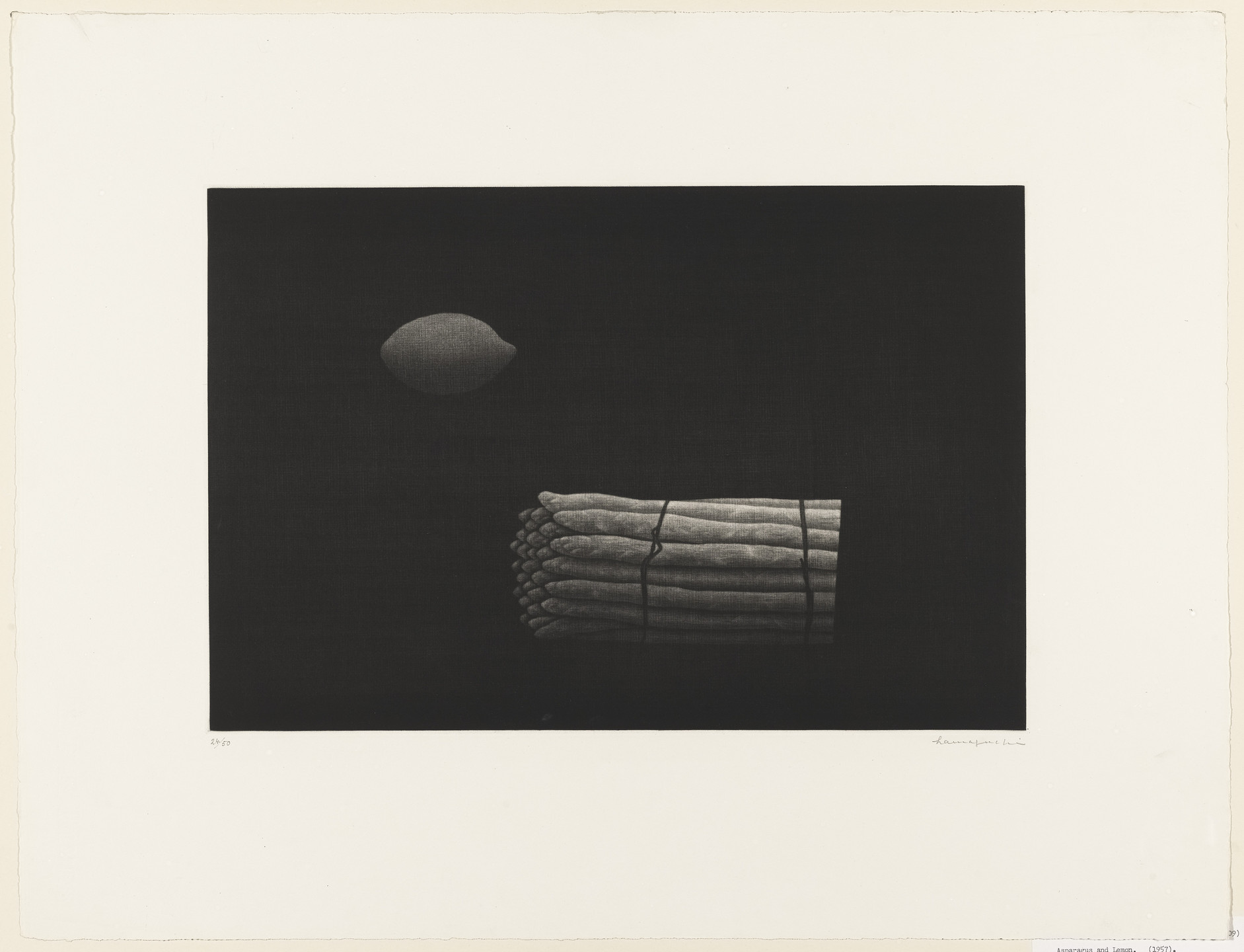Yozo Hamaguchi. Asparagus and Lemon. 1957