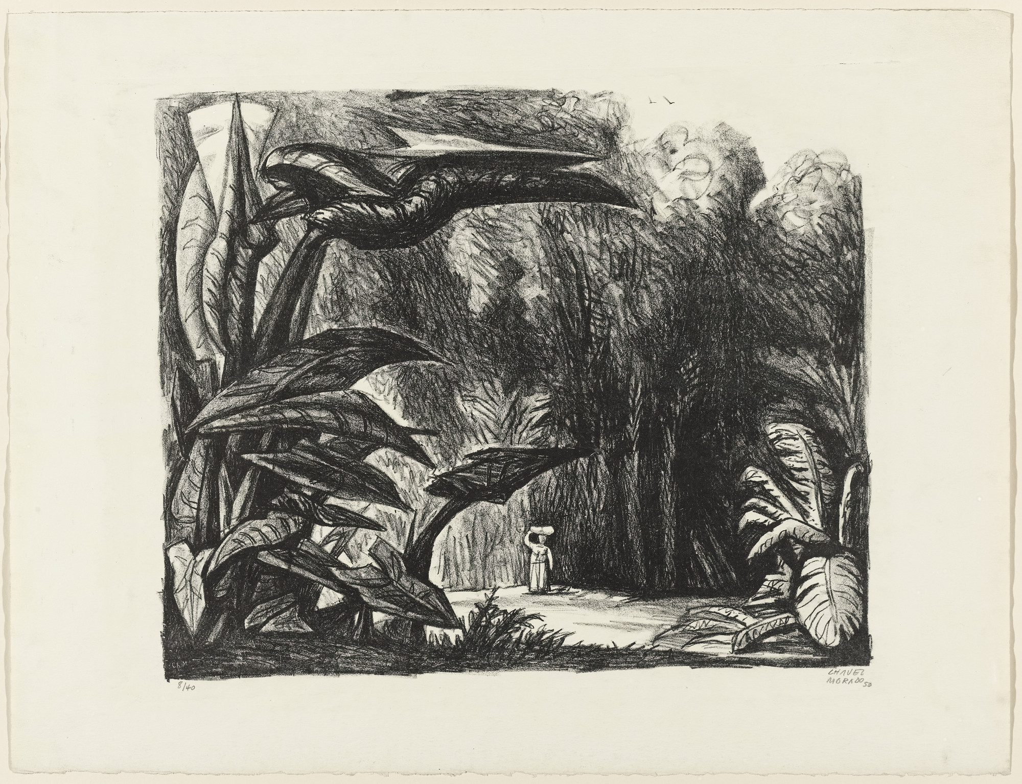 José Chávez Morado. Giant Leaves (Hojas gigantes)