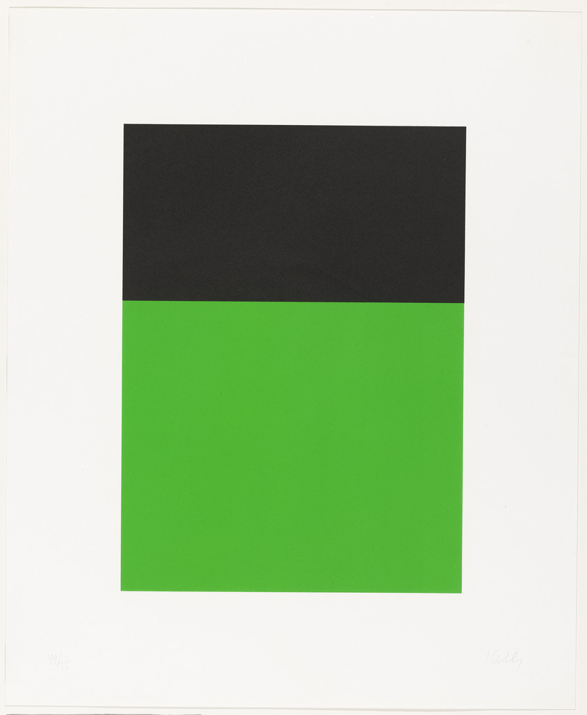 Black Green from Series of Ten Lithographs
