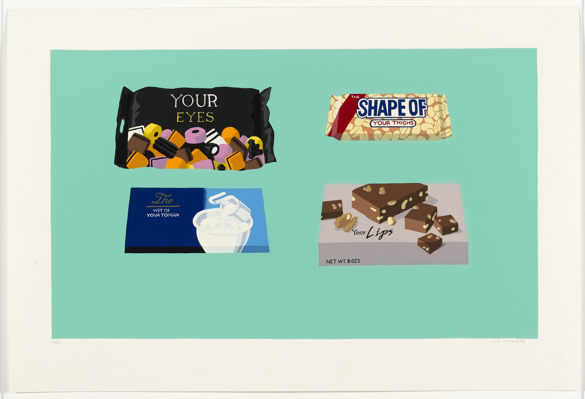 Julia Jacquette. Four Sweets. 1995