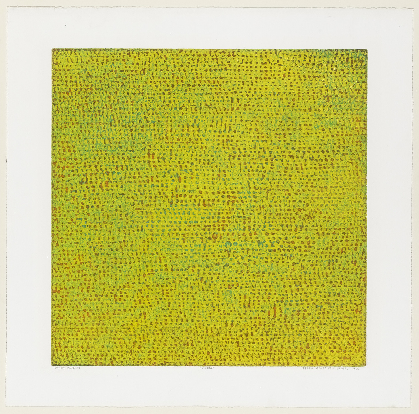 Sergio Gonzalez-Tornero. Chaja. 1960