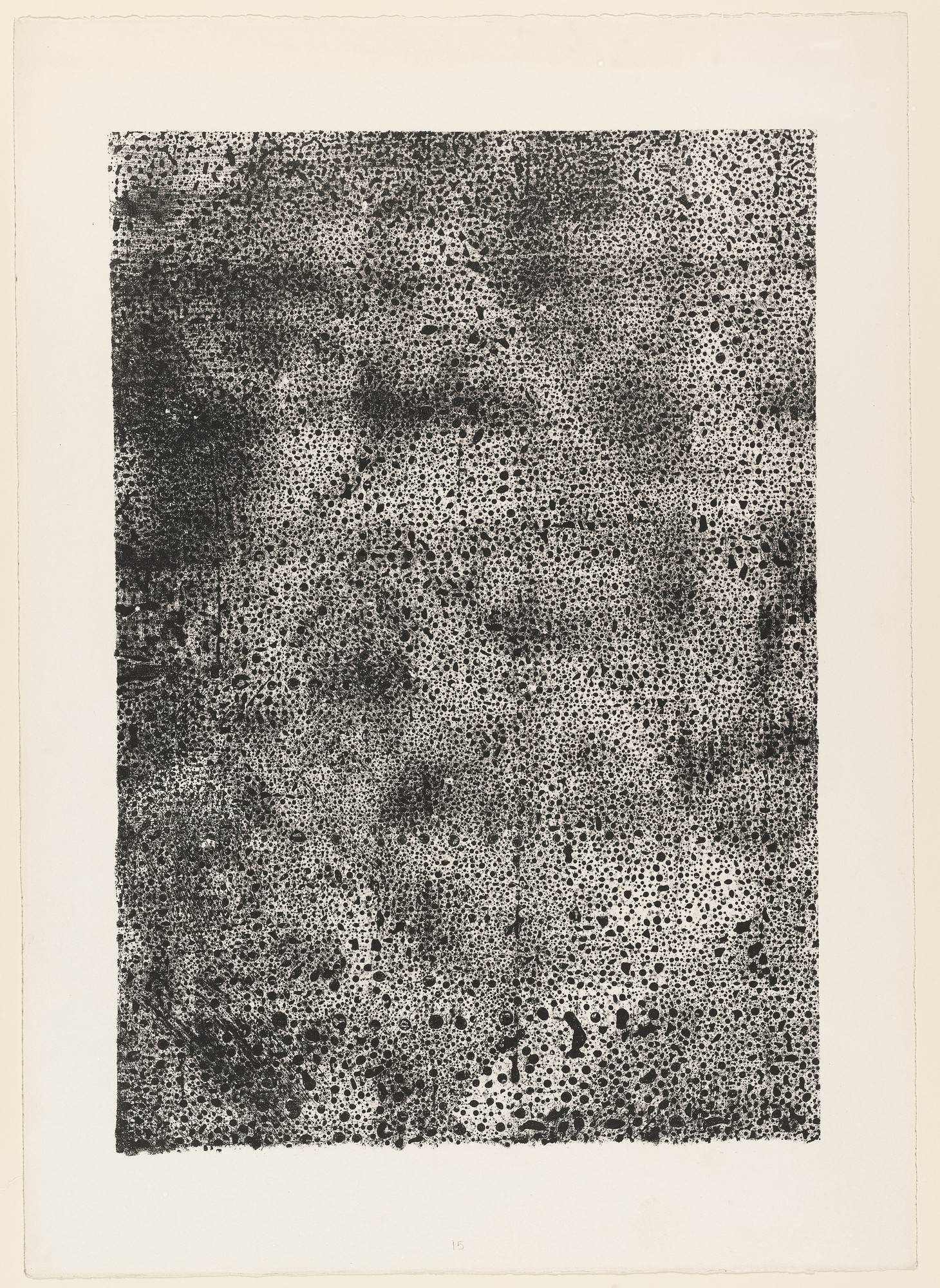 Jean Dubuffet. Dispersion from the portfolio The Elemental ( L'Elémentaire ) from Phenomena ( Les Phénomènes )