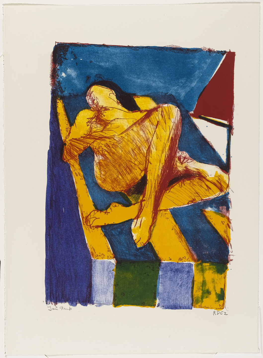 Richard Diebenkorn. Reclining Figure II. 1962