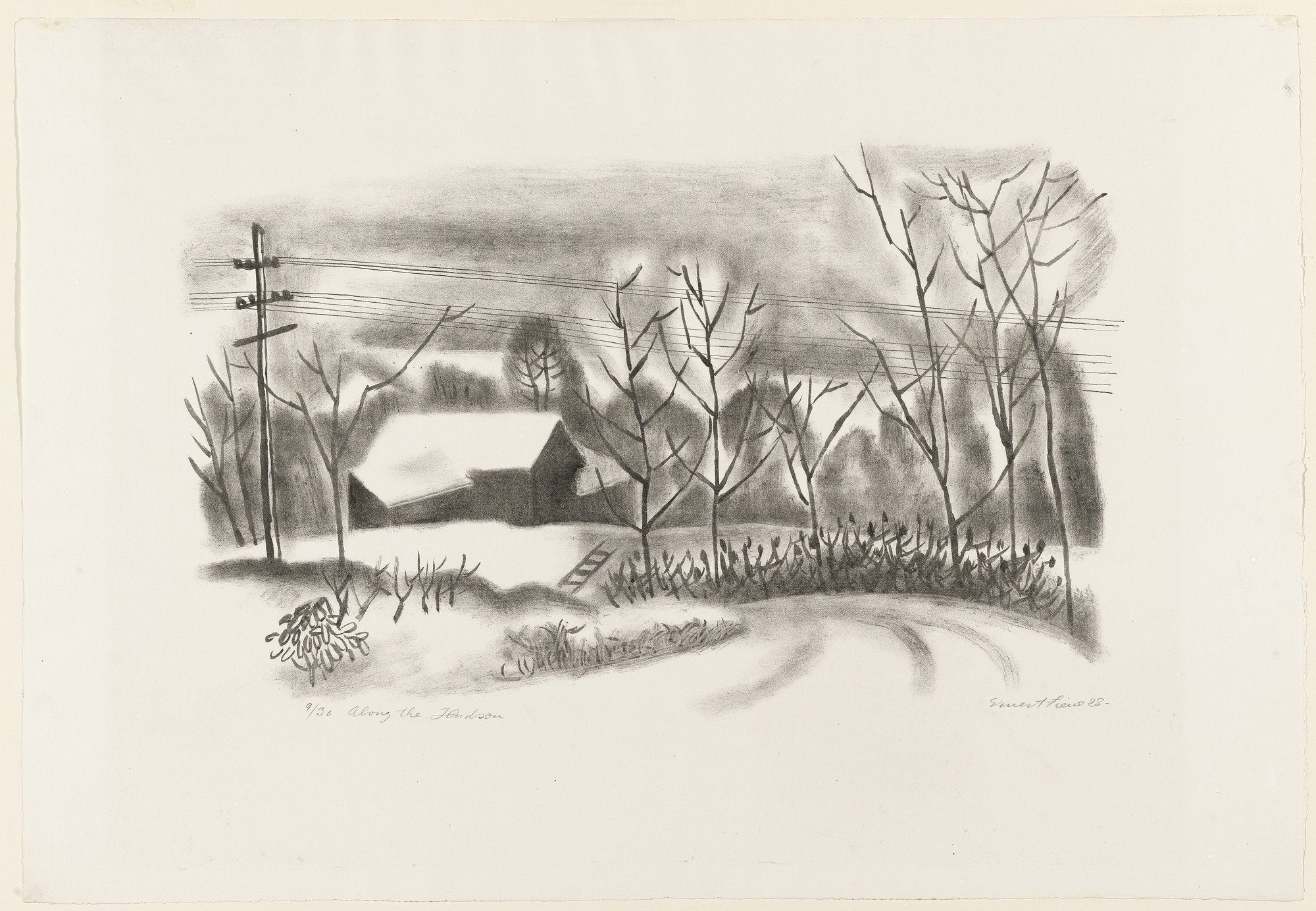 Ernest Fiene. Along the Hudson. 1928