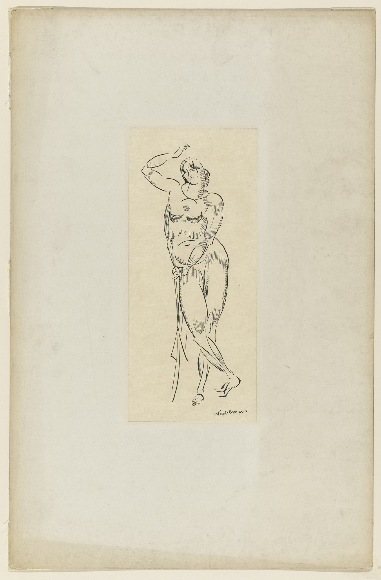 Elie Nadelman. Figure with Arm Raised