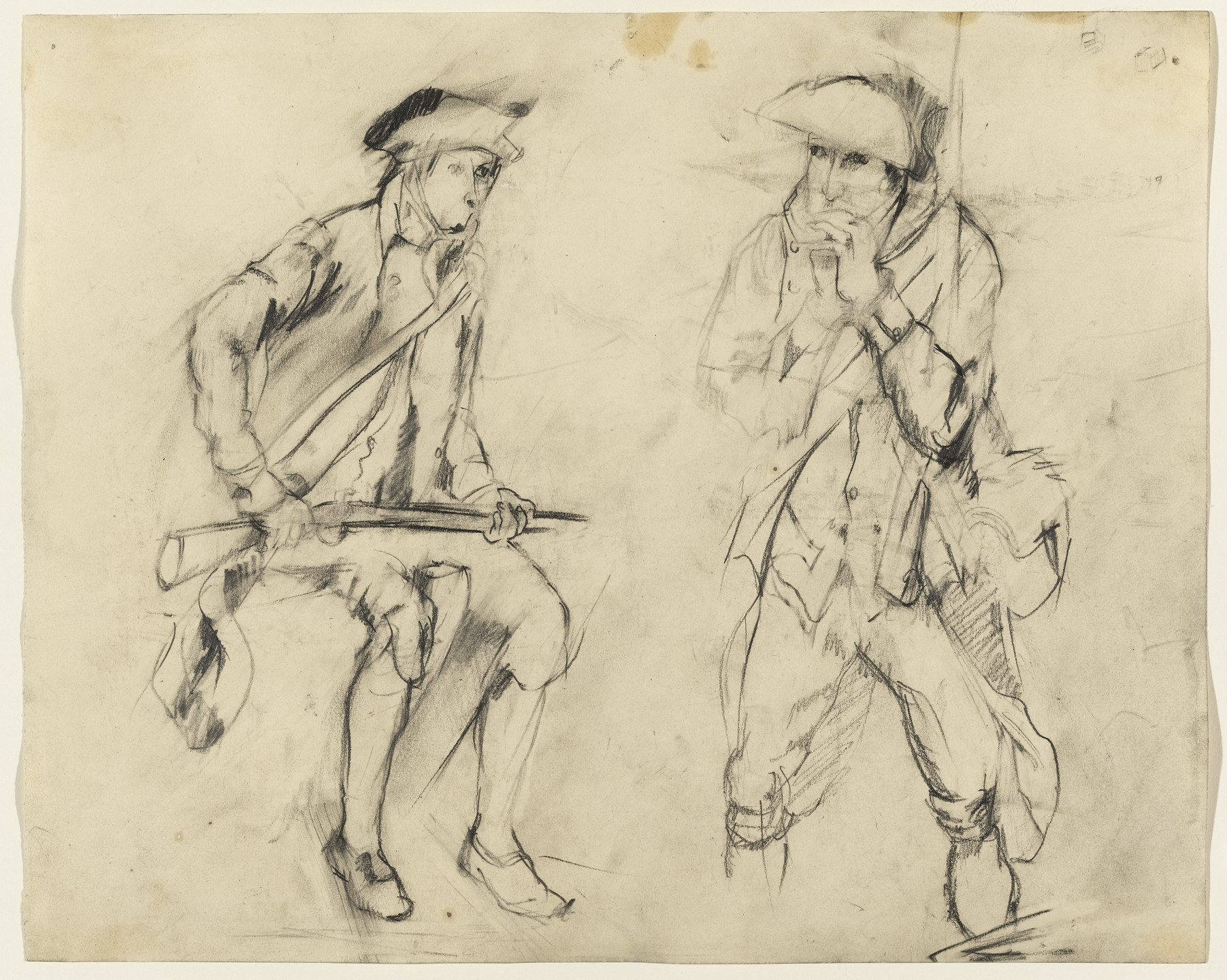 Larry Rivers. Study for George Washington Crossing the Delaware. (1953)