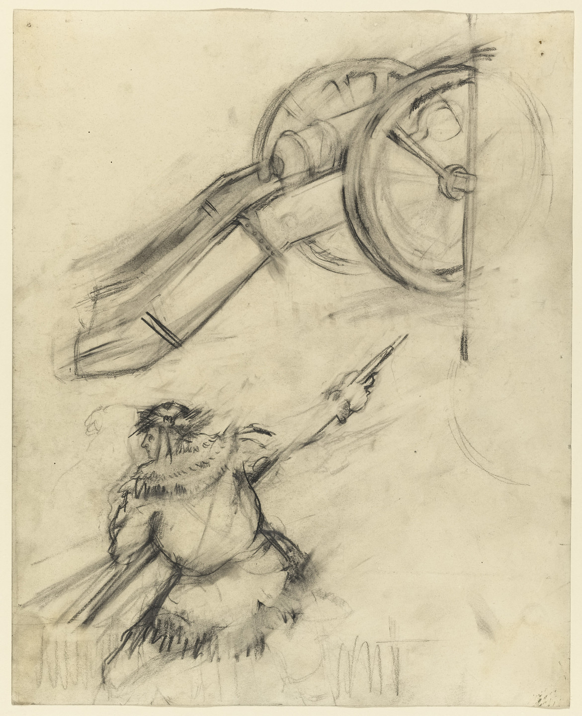 Larry Rivers. Study for George Washington Crossing the Delaware. (1953)