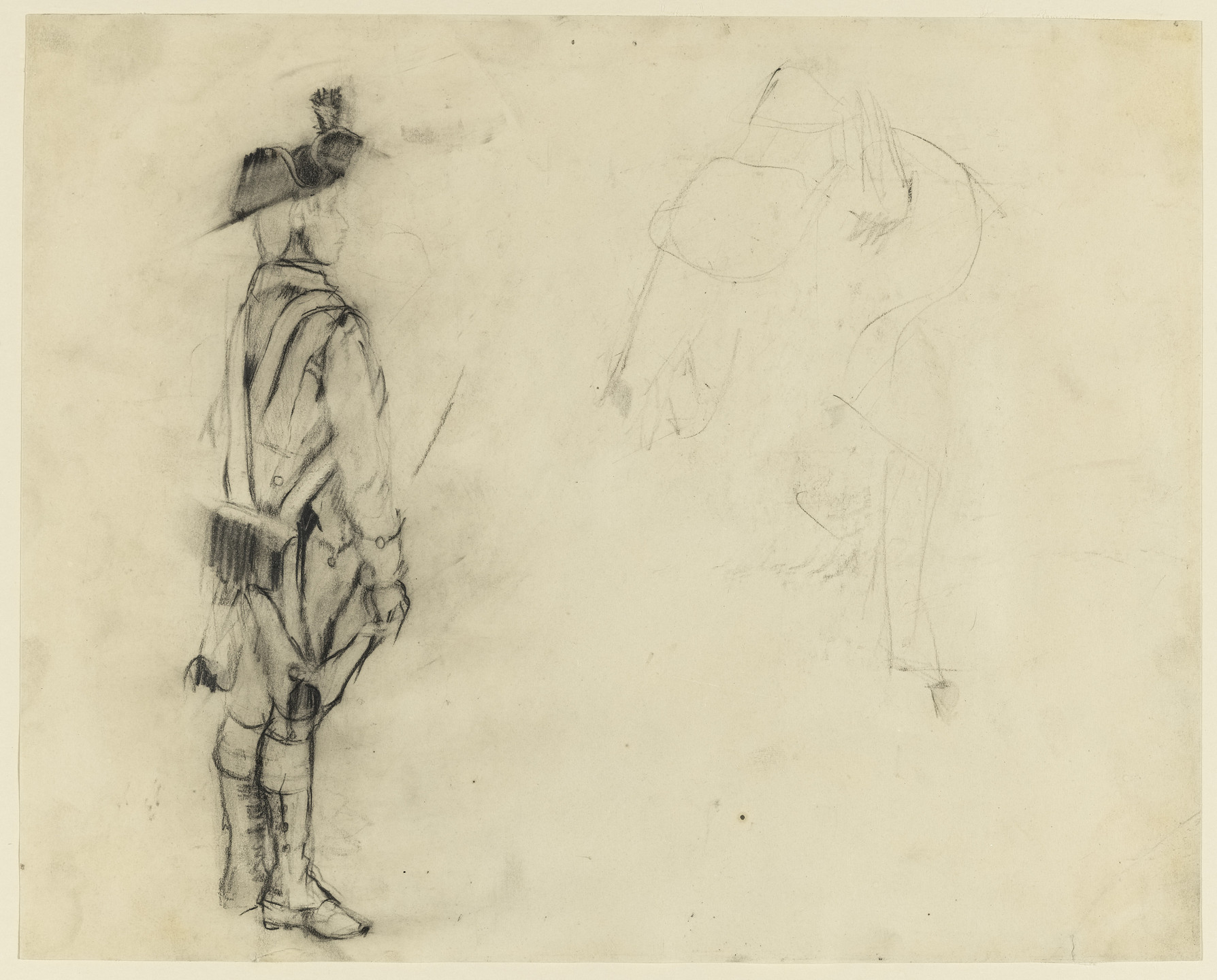 Larry Rivers. Study for George Washington Crossing the Delaware. (1953)