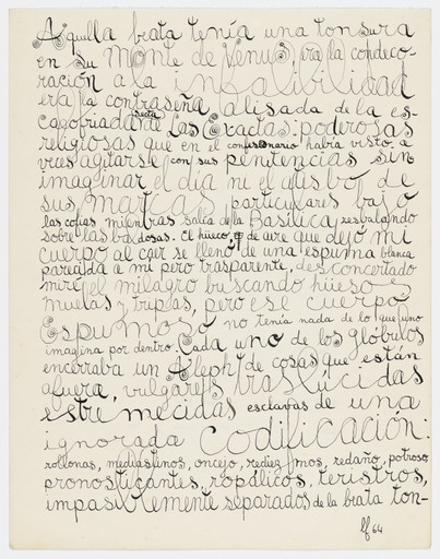 León Ferrari. Aquella beata tenía (That pious person had). 1964