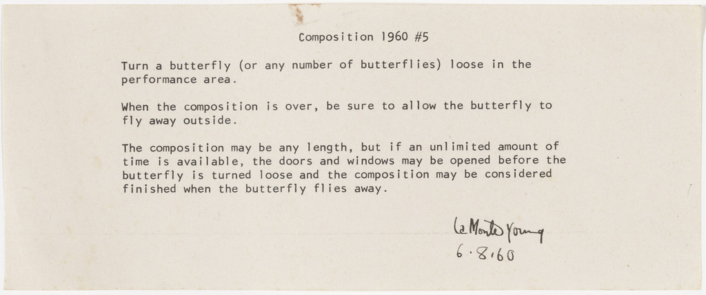 Composition 1960 #5 by La Monte Young