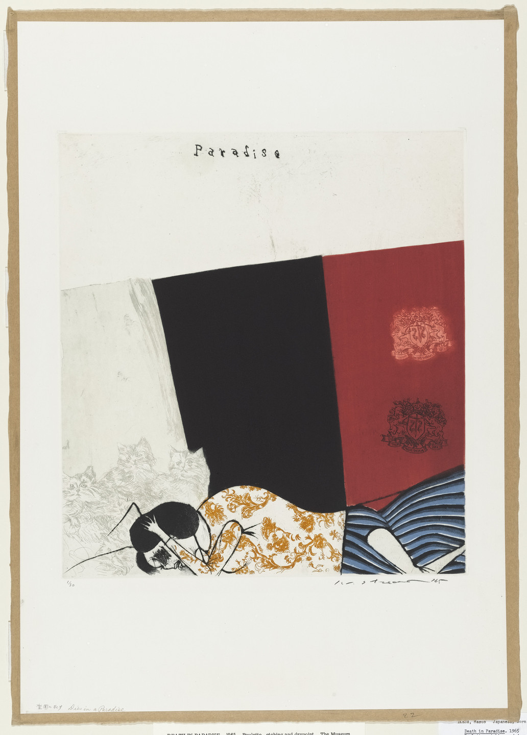 Ikeda Masuo (池田満寿夫). Death in Paradise. 1965 | MoMA