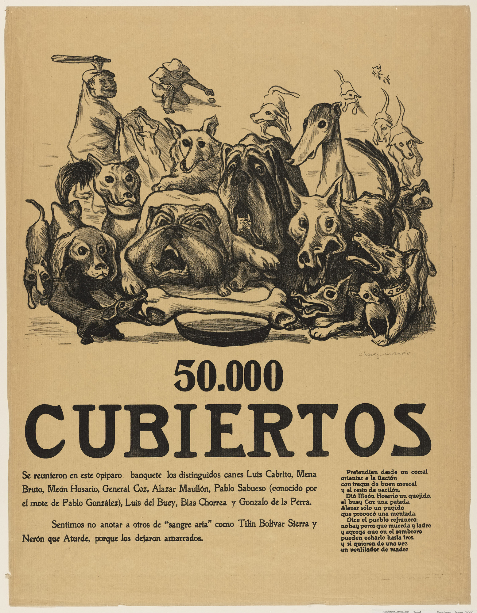 José Chávez Morado. 50,000 Meals Served (50,000 Cubiertos)