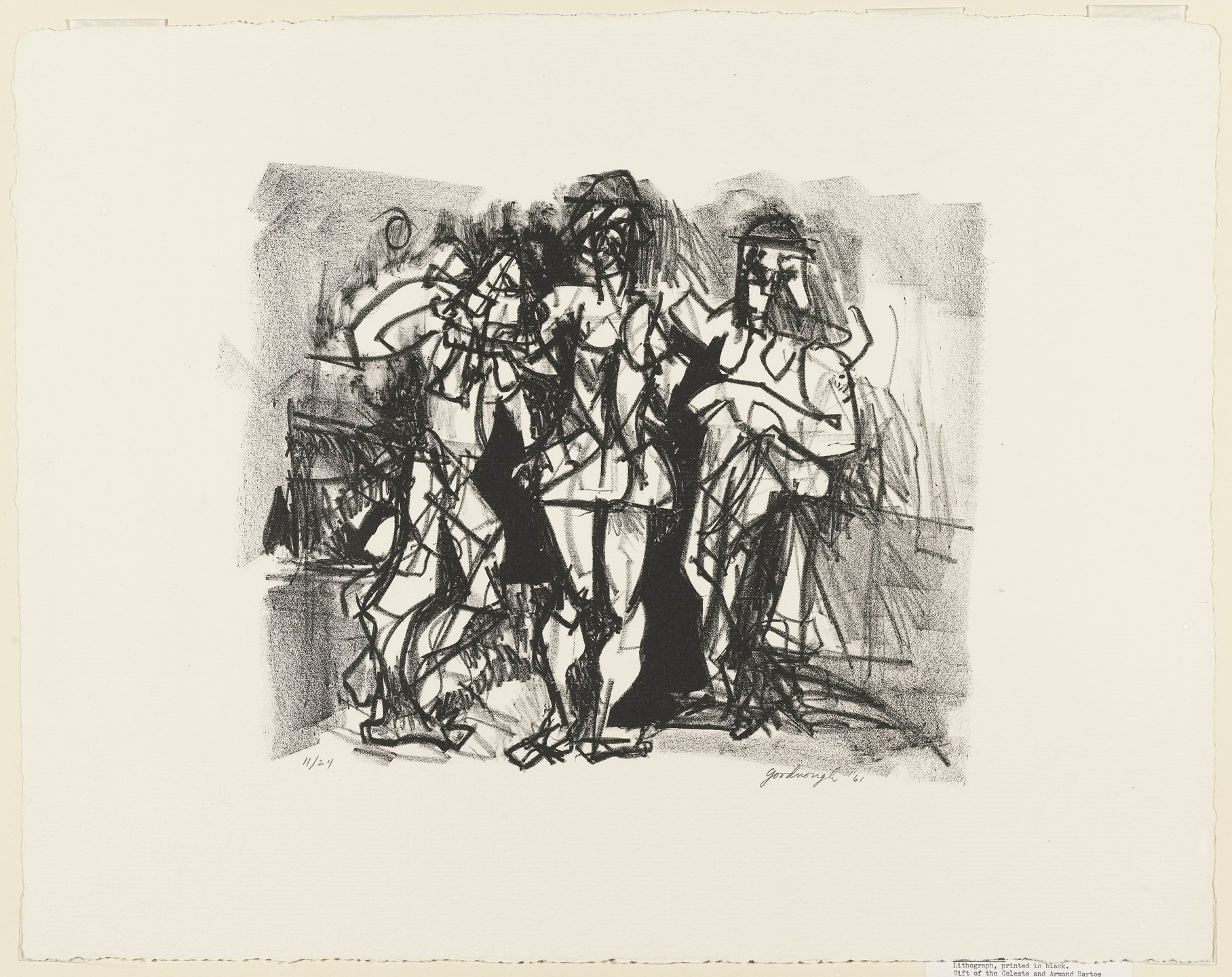 Robert Goodnough. Three Figures. 1961