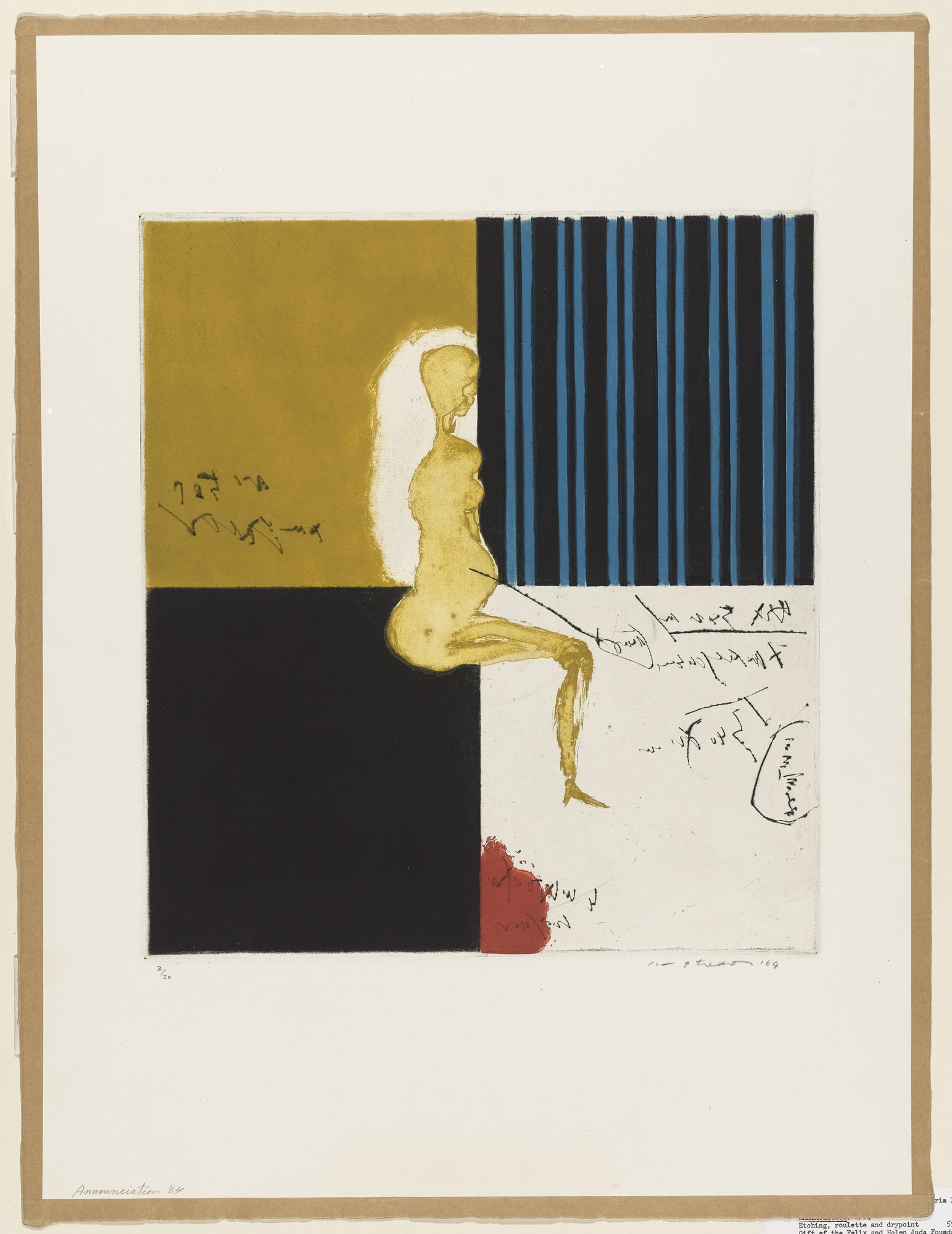 Ikeda Masuo (池田満寿夫). Annunciation