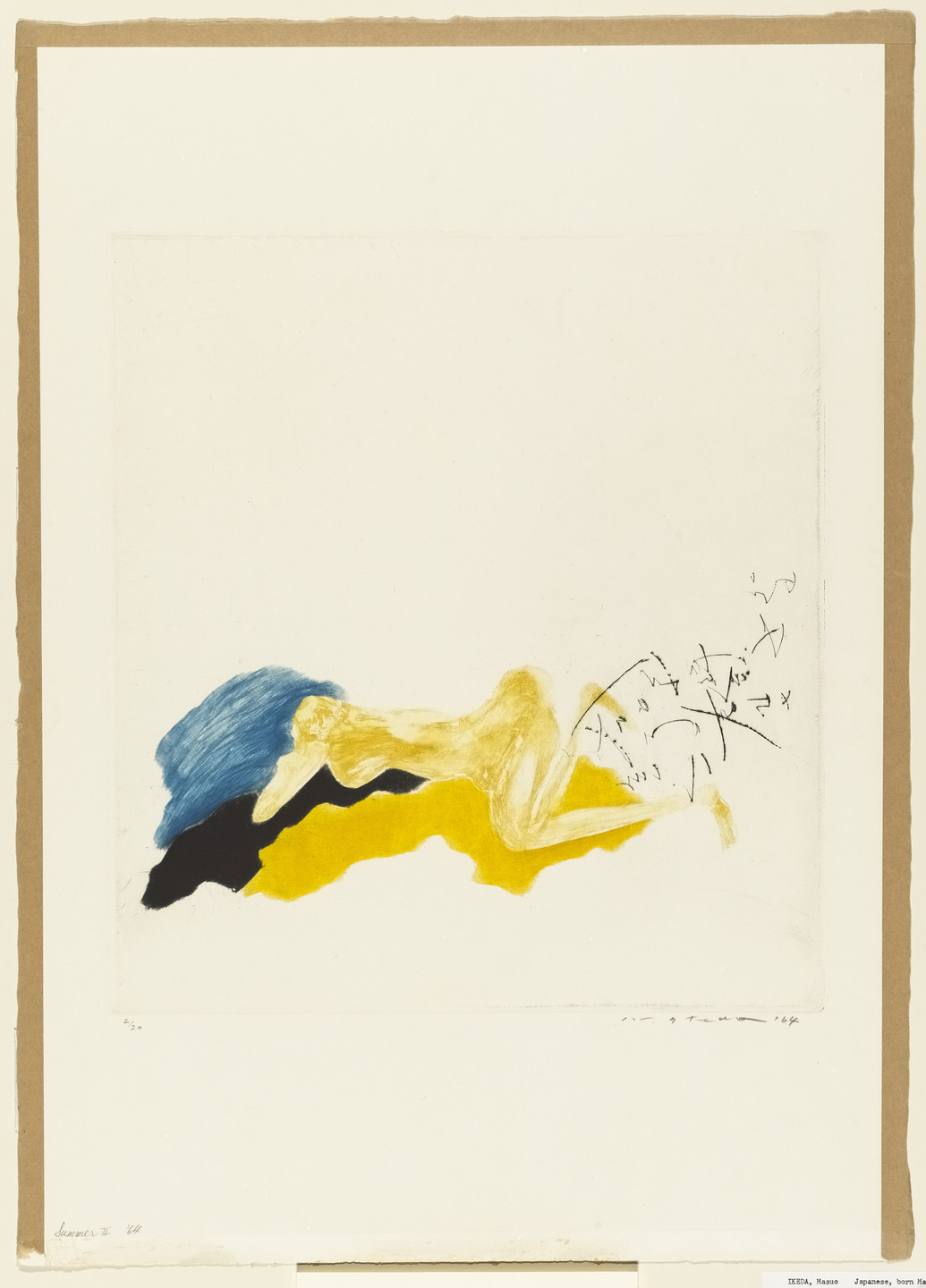 【同梱不可】 II. Summer 満寿夫). (池田 Ikeda Masuo 1964 MoMA | 絵画