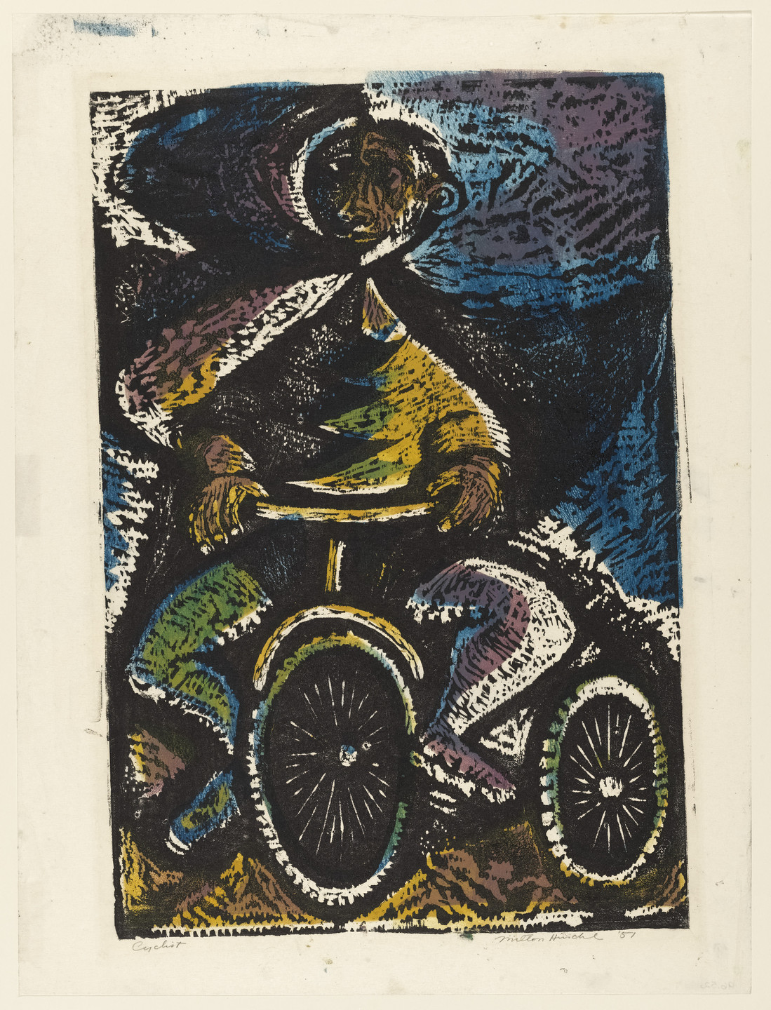 Milton Hirschl. Cyclist. 1951