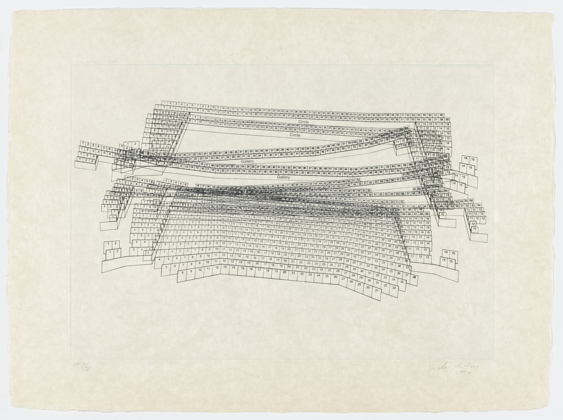 Guillermo Kuitca. Untitled 2 (Sin título-2). 1997