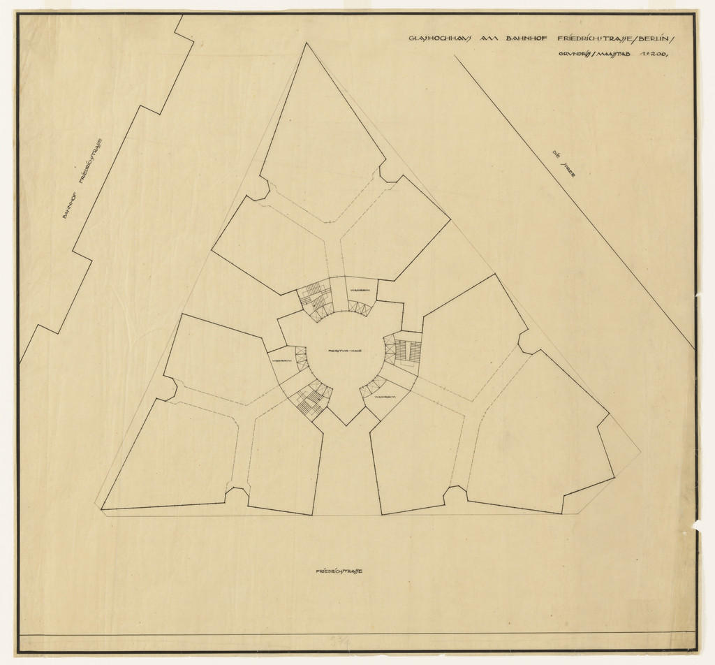 Friedrichstrasse Skyscraper Project, Berlin-Mitte, Germany (Floor plan)