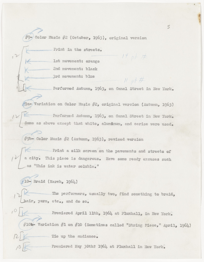 by Alison Knowles by Alison Knowles