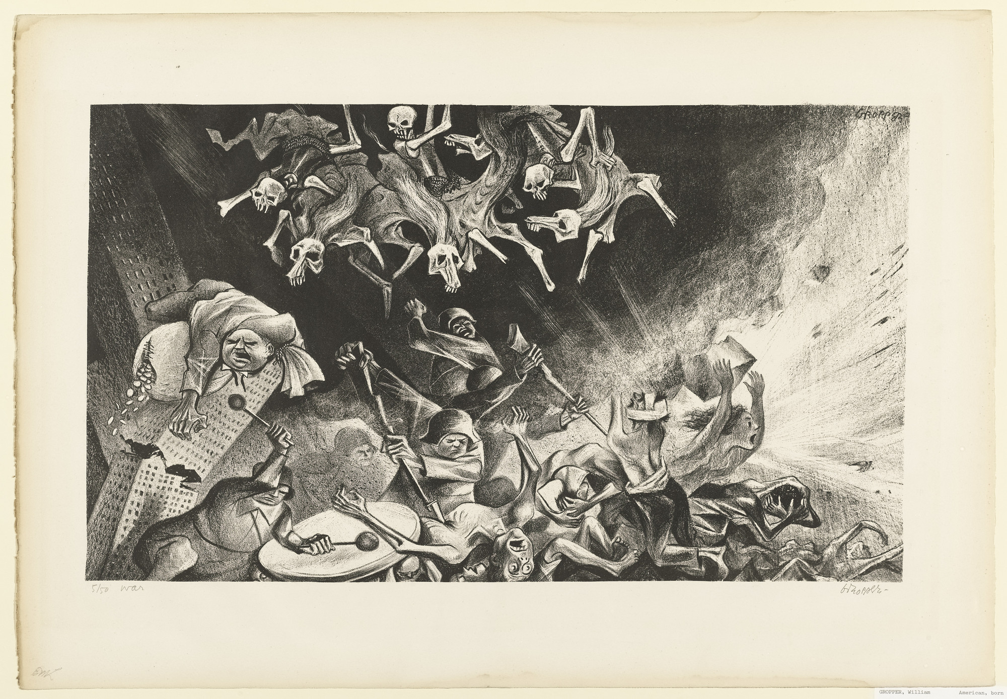 William Gropper. War. 1950