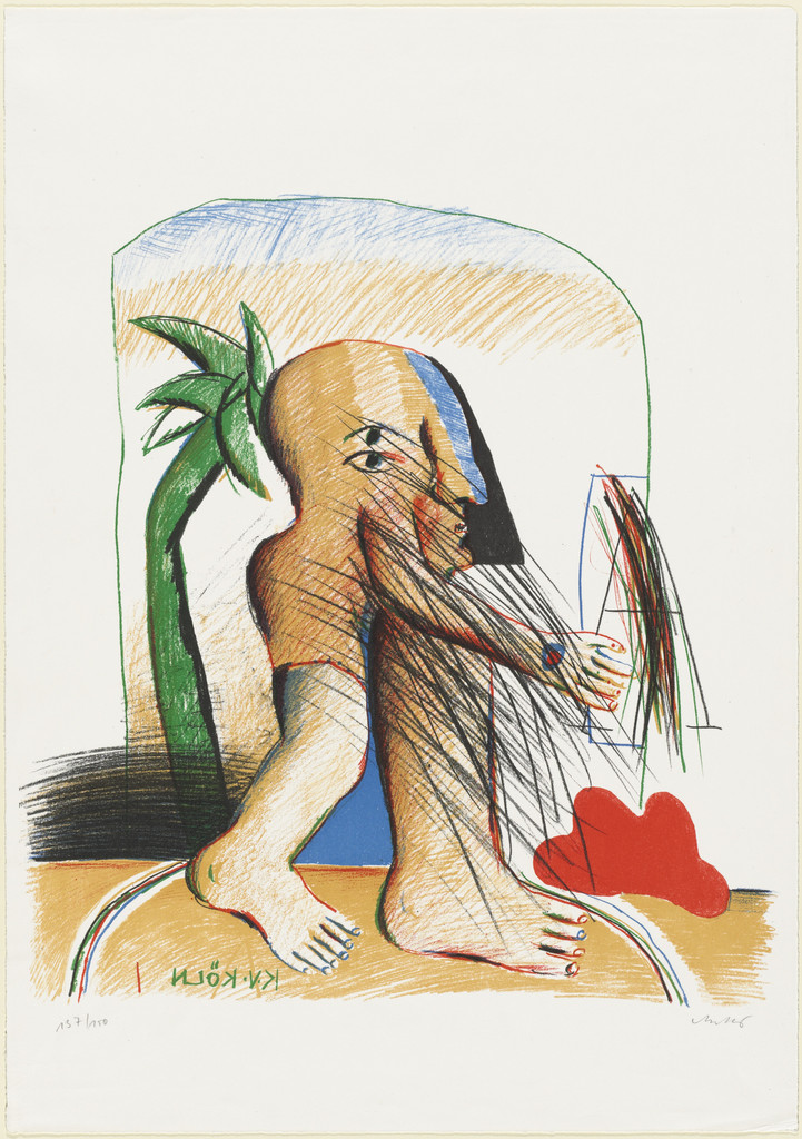 Figure with Palm
