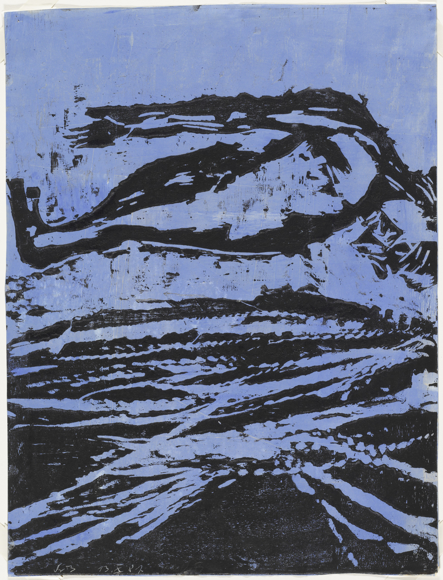 Georg Baselitz. Man on the Beach ( Mann am Strand )
