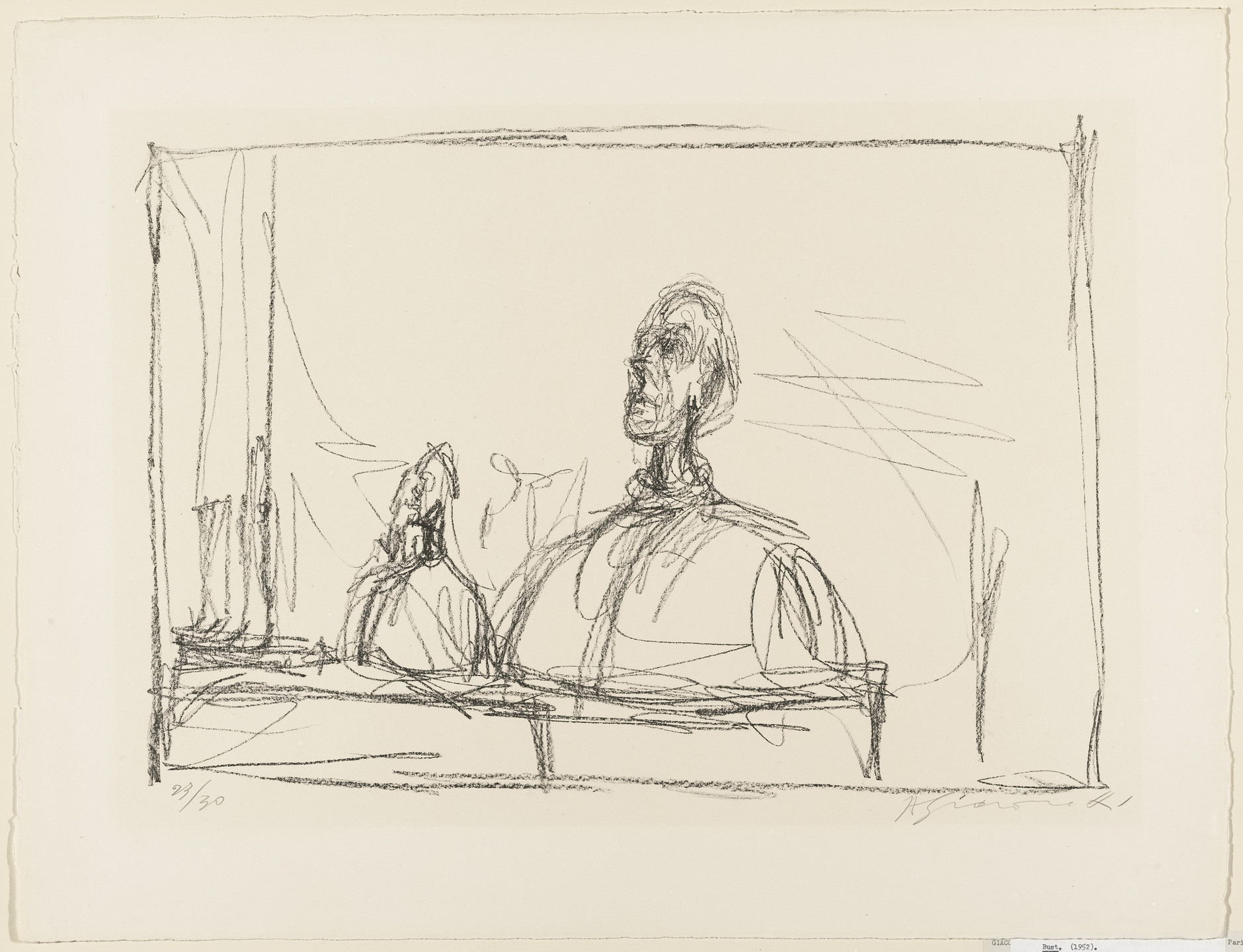 Alberto Giacometti. Bust. 1952