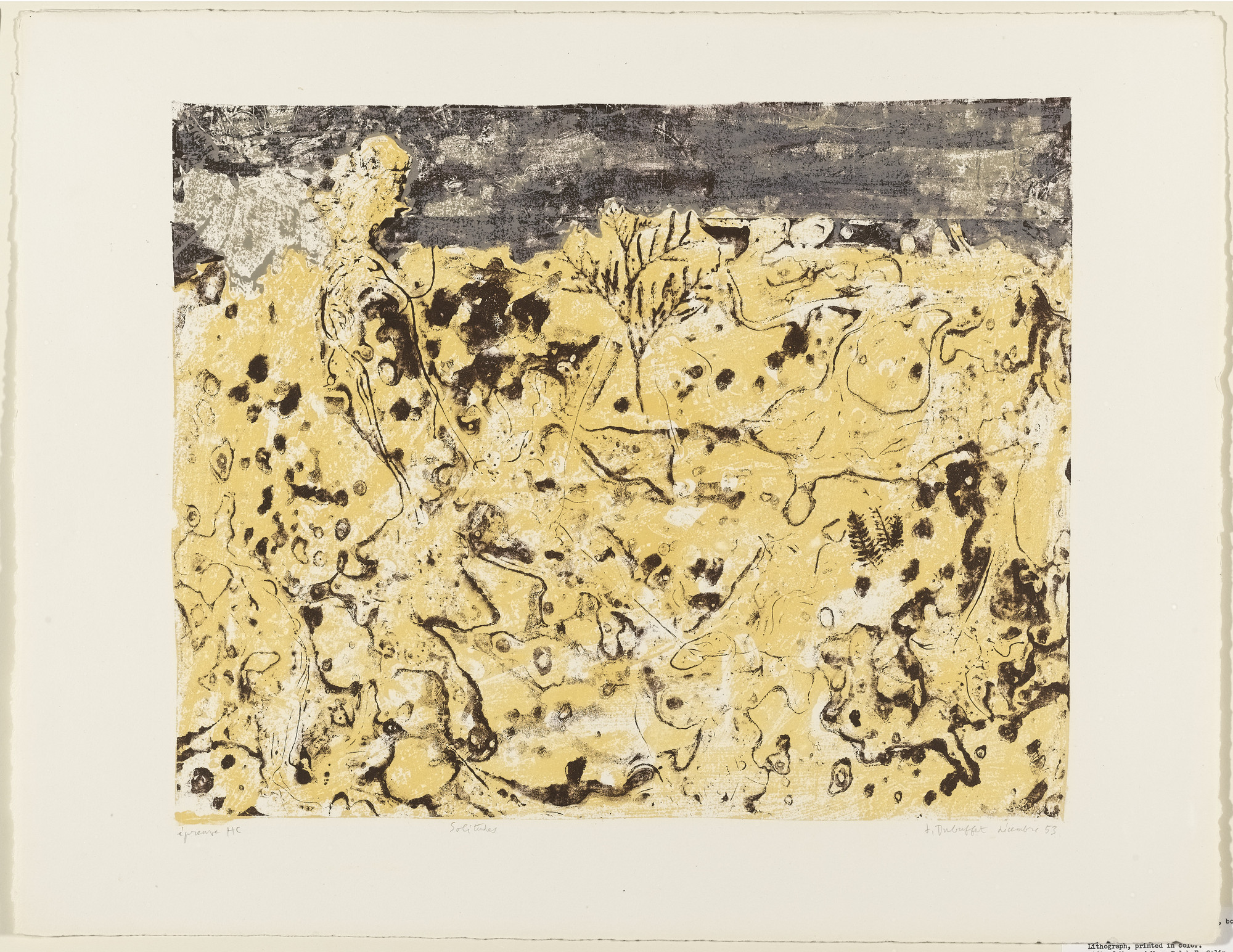 Jean Dubuffet. Solitude (Solitudes)