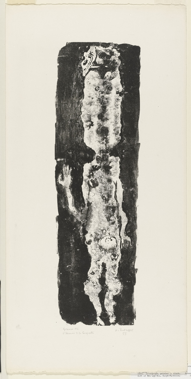 Jean Dubuffet. The Man in a Cap (L&#39;Homme à la casquette). 1953