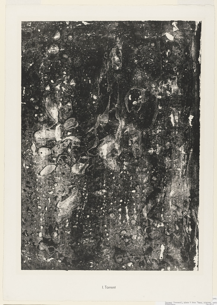 Torrent from the portfolio Waters, Stones, Sand (Eaux, Pierres, Sable) from Phenomena (Les Phénomènes)