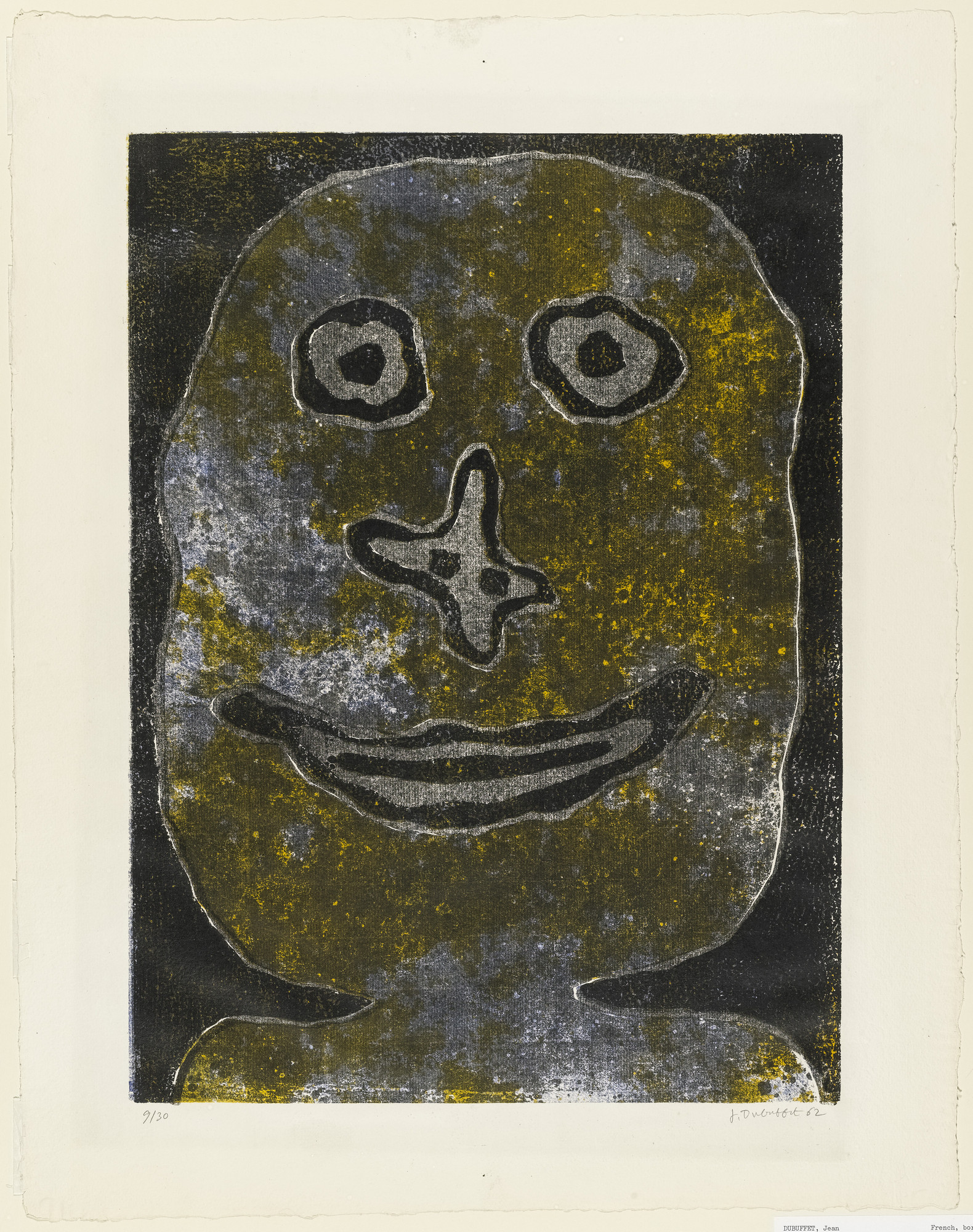 Jean Dubuffet. Smile II (Sourire II). 1962 | MoMA