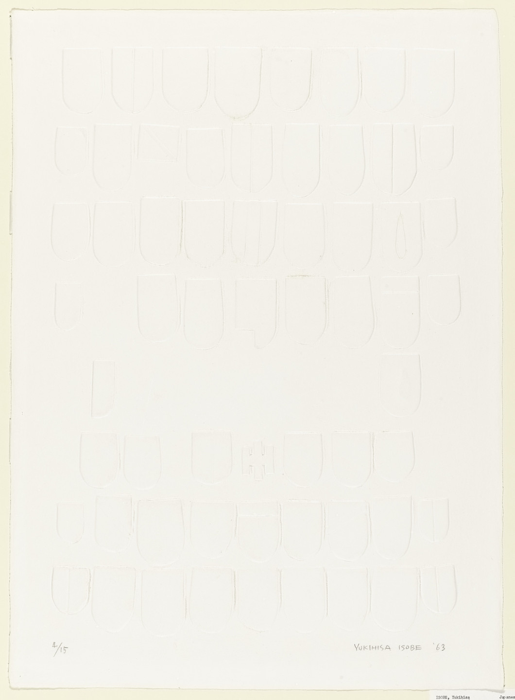 Yukihisa Isobe. Untitled. 1963