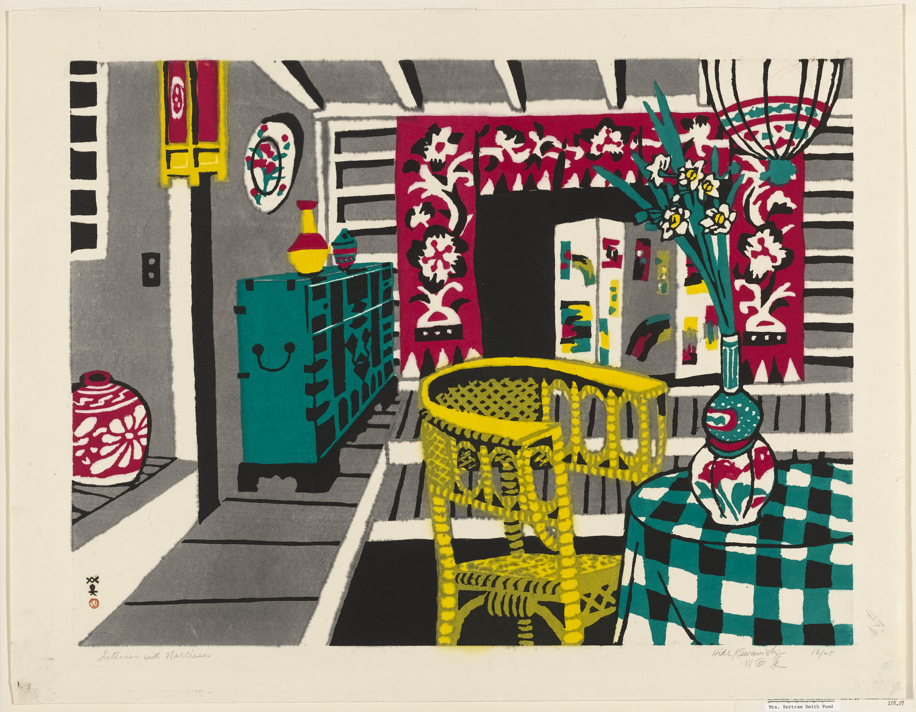 Kawanishi Hide. Interior with Narcissus. 1947