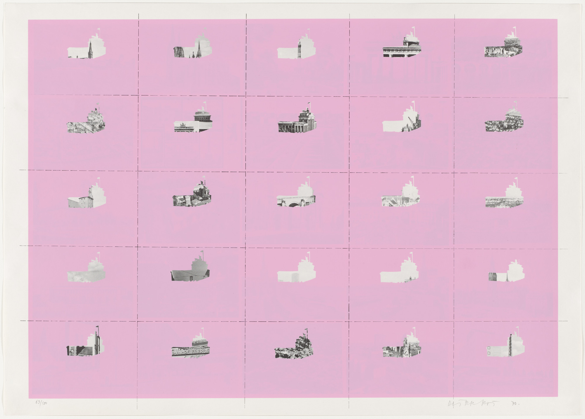 Dieter Roth. Berlin 2 from German Cities (Deutsche Städte). 1970