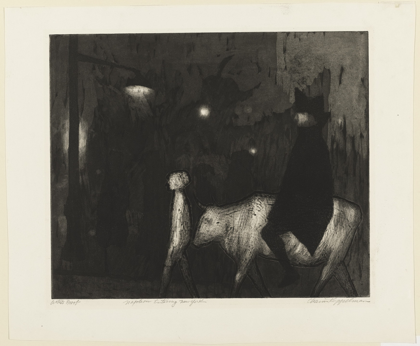 Chaim Koppelman. Napoleon Entering New York. 1958