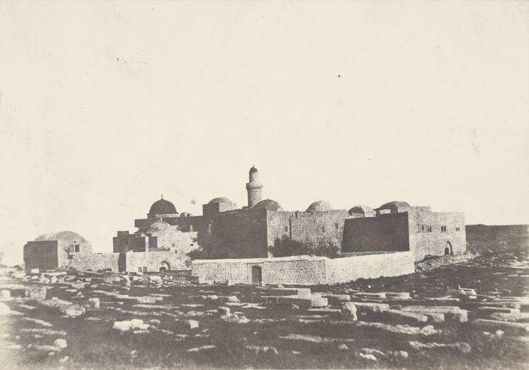 Auguste Salzmann. Mount Sion, Jerusalem. 1854