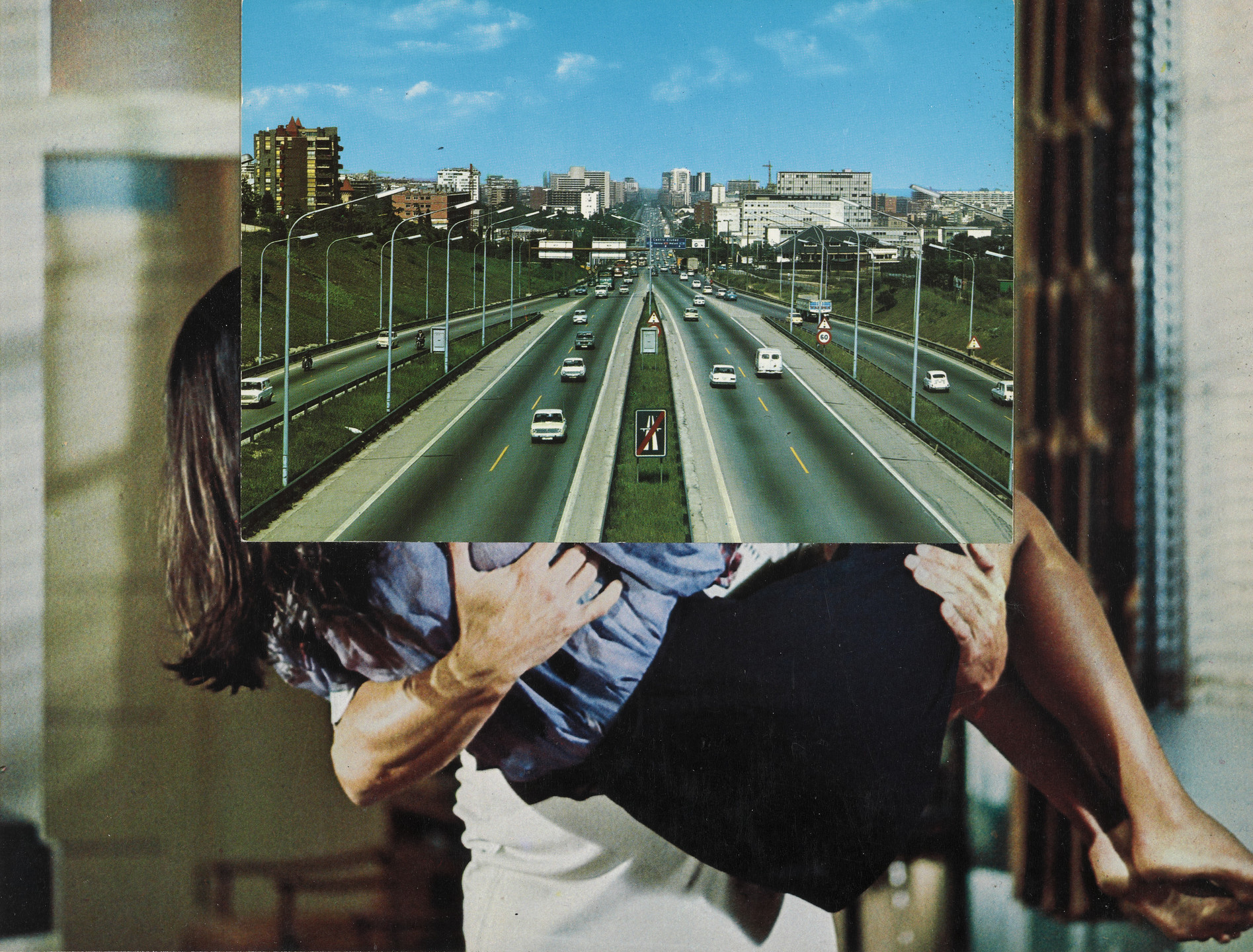 John Stezaker. Insert from the series Vanishing Point / Vantage Point. 1979