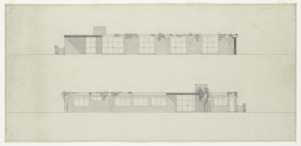Ulrich Lange House Project, Krefeld, Germany, Elevations