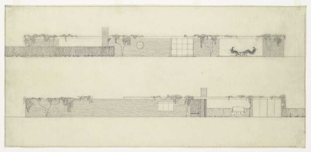 Ulrich Lange House Project, Krefeld, Germany, Elevations