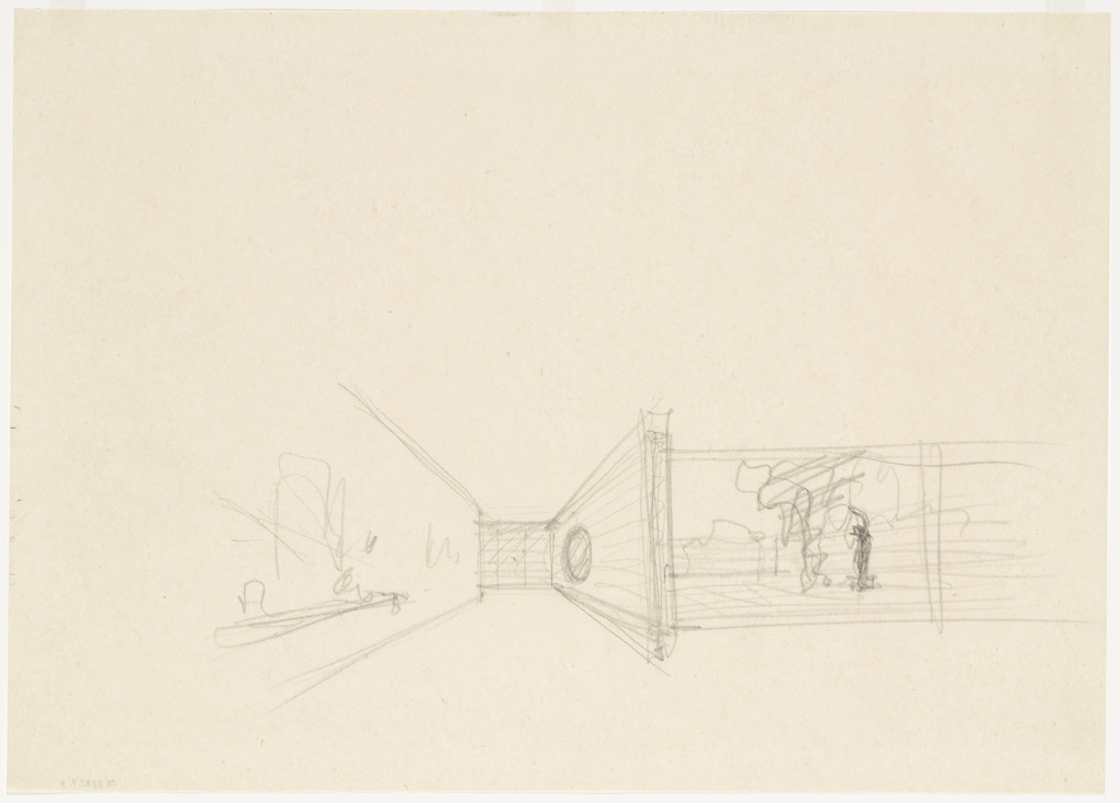 Ulrich Lange House Project, Krefeld, Germany (Perspective sketch)