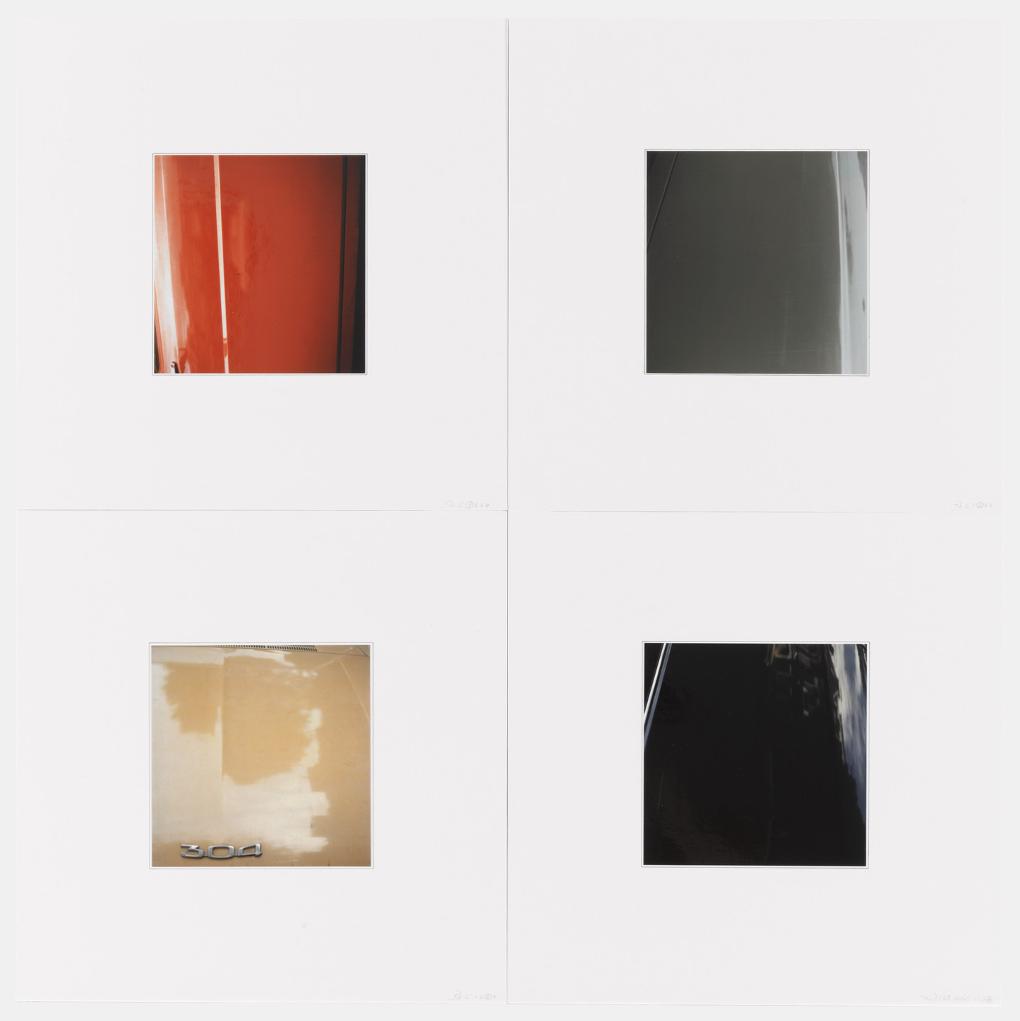 Jan Dibbets　ヤン・ディベッツ Jan Dibbets. Colorstudy C 1,2,3,4. 1976 | MoMA