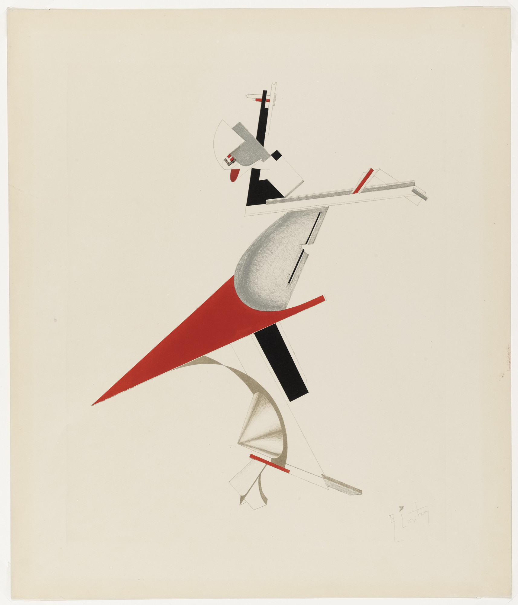 アート・デザイン・音楽 El Lissitzky. Konstrukteur, Denker... El Lissitzky. The Sentinel (Zankstifter) from Figurines: The Three